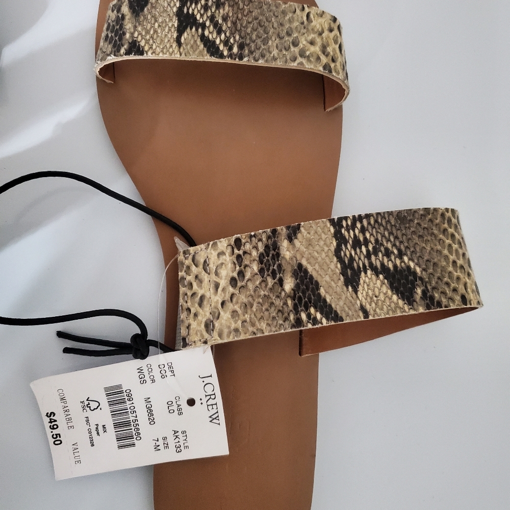 Snake Print Summer Vacay Sandals
